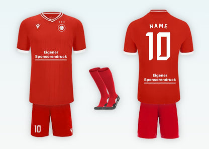 Fußball-Uniform Set – Trikot, Shorts & Stutzen