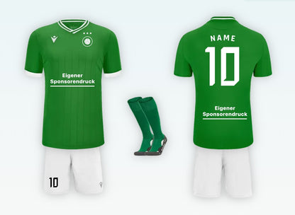 Fußball-Uniform Set – Trikot, Shorts & Stutzen