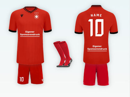 Fußball-Uniform Set – Trikot, Shorts & Stutzen